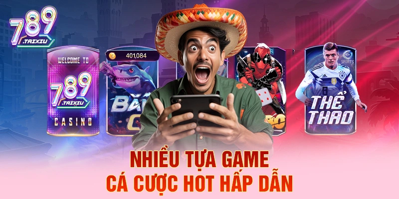 Đa dạng tựa game cá cược tại Win2888